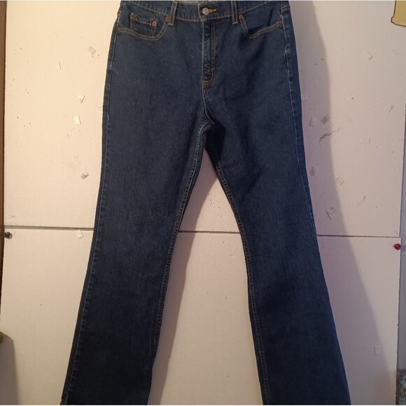 Vintage Levi 515 Boot Cut Low Rise Dark Wash Jeans sz 14M - Picture 9 of 9